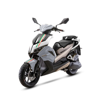 预售 taro台荣摩托新秀150风冷电喷abs版国四运动踏板摩托车 白灰 cbs