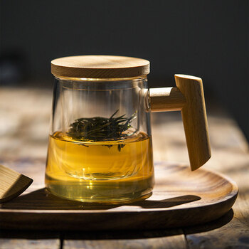 CLITON玻璃杯泡茶杯加厚耐热带过滤茶水分离水杯家用办公红绿茶杯茶道杯 CLITON玻璃杯泡茶杯加厚耐热带过滤茶水分离水杯家用办公红绿茶杯茶道杯