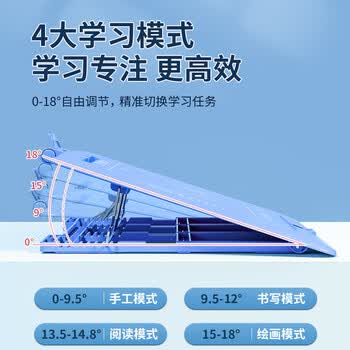 猫太子 坐姿矫正器儿童 学习桌坐姿矫正器 防低头 写字 三维矫姿 可调节 粉色 夹桌款