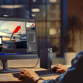 联想ThinkCentre Q500mini迷你主机家用商用办公台式电脑(13代i5-13420H 16G 512G) 