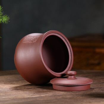 金镶玉 茶叶罐醒茶罐 家用大号原矿 手工宜兴紫砂 典藏茶叶罐 金镶玉 茶叶罐醒茶罐 家用大号原矿 手工宜兴紫砂 典藏茶叶罐