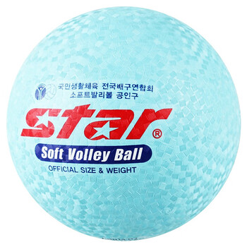 世达(star)气排球4号球儿童青少年训练比赛标准用球乳胶 软排蓝色CB814-07 世达(star)气排球4号球儿童青少年训练比赛标准用球乳胶 软排蓝色CB814-07