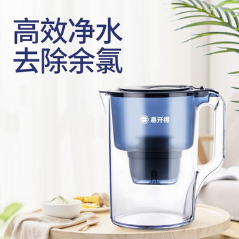 易开得刘涛代言滤水壶 3.5L家用净水器过滤器 便携式自来水净水壶带滤芯 一壶一芯 易开得刘涛代言滤水壶 3.5L家用净水器过滤器 便携式自来水净水壶带滤芯 一壶一芯