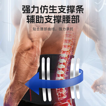 李宁护腰带健身腰带深蹲运动男士专用跑步篮球腰围腰托束腰收腹