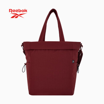 锐步防泼水流浪饺子包 户外通勤旅行单肩斜挎包可调肩带大容量 酒红色