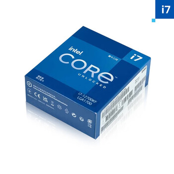 intel i7-12700KF 酷睿12代 处理器 12核20线程 睿频至高可达5.0Ghz 25M三级缓存 台式机CPU