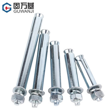 固万基（GUWANJI）套管膨胀锚栓 镀锌膨胀螺丝加长外膨胀螺栓拉爆螺丝钉膨胀管螺栓 M10x100[30个/包]