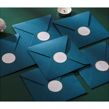 狮洛德 生日送同学贺卡母亲节礼物装饰留言卡毕业季明信片6张带信封封口贴