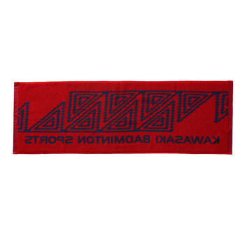 川崎（KAWASAKI）羽毛球运动毛巾网球健身房跑步乒乓球吸汗擦汗纯棉舒适浴巾K1F00-A7001-1藏青红色90CM*30CM