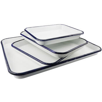 冰禹 BYA-248 搪瓷托盘 化工盘消毒盘 方形盘 加厚平底单个35×45 