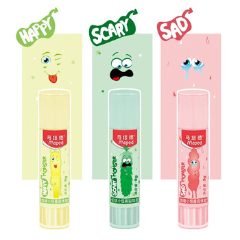 马培德（Maped）情绪小怪兽胶棒9g 高粘度快干耐用安全无甲醛手工DIY胶棒 财务会计办公用品 747010CH