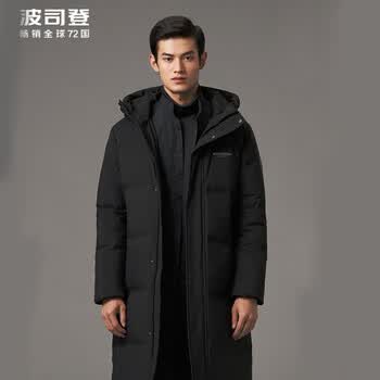 【波司登B10145171】波司登(BOSIDENG)羽绒服 B10145171 经典休闲男厚长款 黑色 200/112A【行情 报价 价格 ...