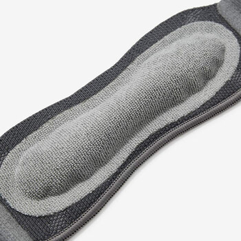 Keep针织髌骨带护膝半月板羽毛球跑步跳绳髌骨固定带可调节灰 一只装