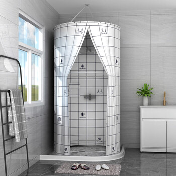 冬天洗澡的保暖罩 浴室浴帘防水布卫生间洗澡帐浴罩浴帐冬天家用保温