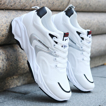 回···力(w·arrior)白色运动鞋男秋冬季防水皮面鞋青年韩版跑步鞋