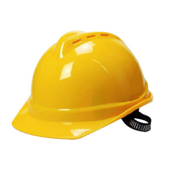 工者 透气型ABS安全帽 电力工程工地建筑施工头盔可定制logo  黄色