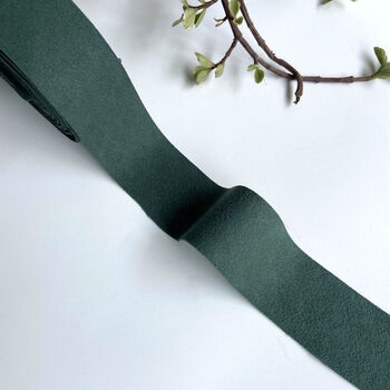 衣服包边条包边3.6cm布条毛绒布绒一体棉呢子大衣滚边布 墨绿色10米