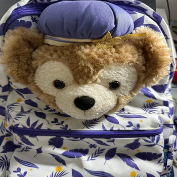 帝兰慕达菲大脸包赵露思达菲熊大脸包百搭卡通小熊玩偶雪莉玫双肩包