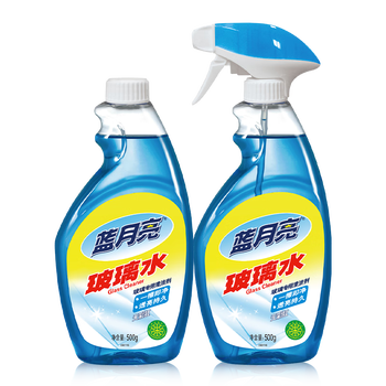 蓝月亮 玻璃清洁剂 玻璃水套装500g/瓶*2 清洁玻璃 不留水痕 清洁去油污