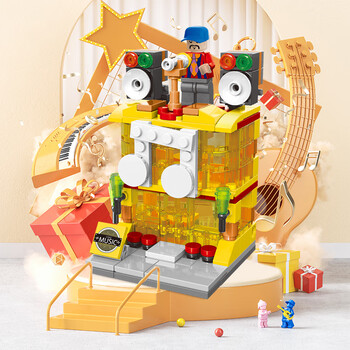 乐高lego儿童拼装玩具男孩小颗粒迷你模型城市街景房子生日礼ktv177