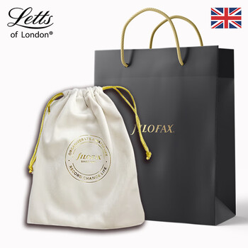 Filofax＆Letts联名款英国进口记事本PASTEL帕斯泰尔彩粉系列定页笔记本中号鸭蛋蓝横线页本090095