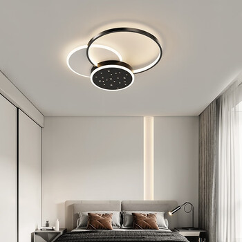 吸顶灯家用简约现代书房灯具led温馨房间灯饰次卧灯客房灯圆45cm白光