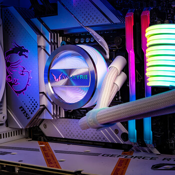 瓦尔基里(VALKYRIE）GL240W  VK 一体式CPU水冷散热器  多平台扣具 支持LGA1700 ARGB光效 铝质冷头