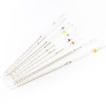 冰禹 BYrl-210 实验室玻璃刻度吸管 长吸管 刻度吸量管移液管 1ml（非A级） 5个