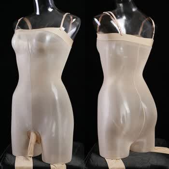 masmr日系背带袜性感士油亮情绪丝袜吊带一体连身袜带连袜8d薄 红色