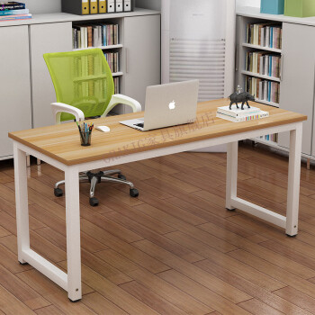 ORAKIG钢木电脑桌台式加宽加大加固台式简易书桌子铁架书桌简约双人学习桌家用笔记本桌子 长宽高120*50*74（下单留言备注颜色）