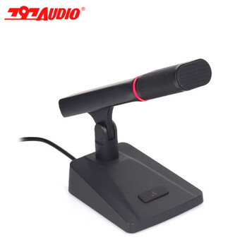 797AUDIO797话筒CR990DH带开关有线电容式短杆鹅颈话筒会议麦克风