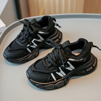 季回力休男童鞋子老爹鞋夏季网面透气2023新款儿童运动鞋中大童男孩潮