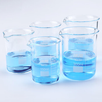 冰禹 BYrl-199 高硼硅玻璃烧杯 耐高温刻度杯 耐高温刻度杯 小学科学实验室烧杯 250ml（2个）