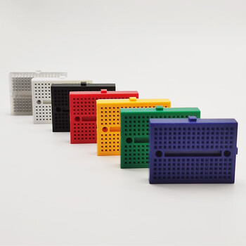 丢石头 SYB-170 170孔 白色面包板 实验连接板 47×35×8.5mm 丢石头 SYB-170 170孔 白色面包板 实验连接板 47×35×8.5mm