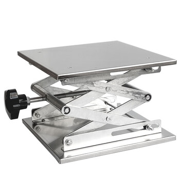 海斯迪克 HKCL-265 实验室手动小型不锈钢升降台 微型水平仪平台 200*200mm 海斯迪克 HKCL-265 实验室手动小型不锈钢升降台 微型水平仪平台 200*200mm