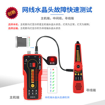 网路通网络寻线仪多功能网线测线仪器寻线器poe检测60v耐压防干扰验电巡线仪CT-55