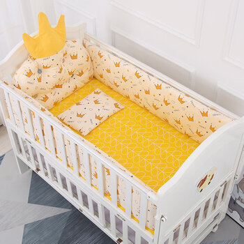 防撞床围多宝熊婴儿床床围栏软包拼接床床围透气纯棉防撞宝宝床围套件