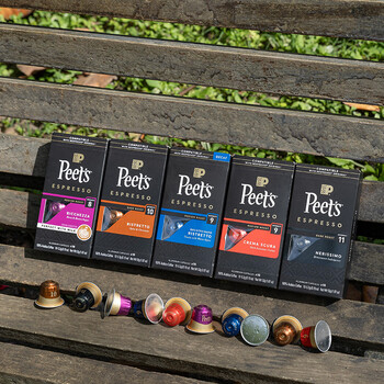 Peet's Coffee皮爷 peets胶囊咖啡 强度9 醇黑奶香咖啡53g(10*5.3g)法国进口 Peet's Coffee皮爷 peets胶囊咖啡 强度9 醇黑奶香咖啡53g(10*5.3g)法国进口