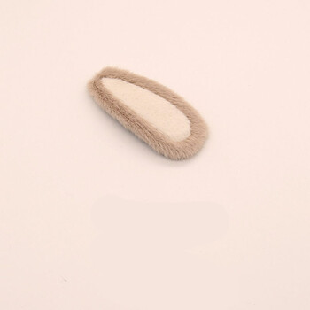 览日鸟秋冬款毛绒发夹女拼色发卡仿真毛夹子头饰少女刘海侧边夹韩国