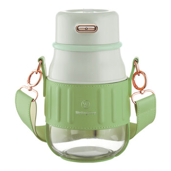 西屋（WESTINGHOUSE）便携榨汁机果汁杯随行杯户外小胖吨杯800ml WSX800A 奶油绿