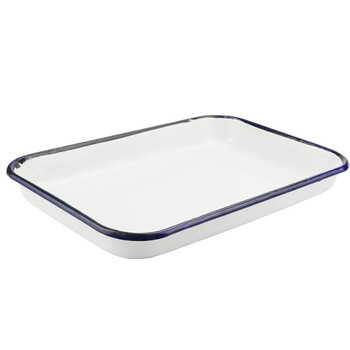 冰禹 BYA-248 搪瓷托盘 化工盘消毒盘 方形盘 加厚平底单个35×45 