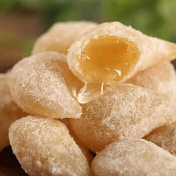 河南老式蜜白果子糖稀梅豆角月亮果传统手工糖角 5斤白糖(羊角蜜)
