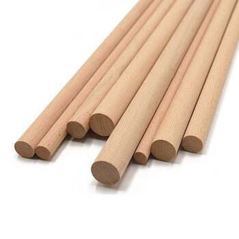 细短小榉木圆木棒 实木圆木棍木条10厘米至1米长手工diy圆木柱片崇朝