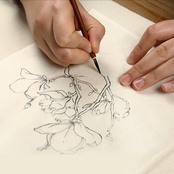 漢墨 紫毫勾线笔 国画绘画防水勾线毛笔 文房四宝国画工笔勾线白描毛笔