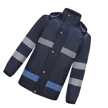 卓朴NWZG120户外交通执勤反光雨衣裤套装170 藏青 50起可定制