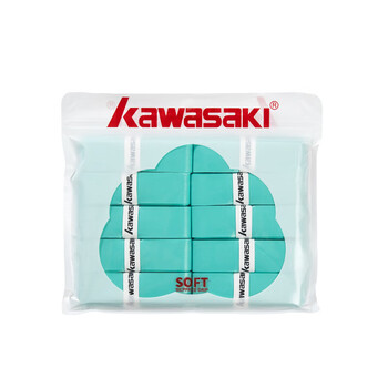 川崎（KAWASAKI）羽毛球手胶软弹粘性减震防滑吸汗带超软001马卡兰（10条装）