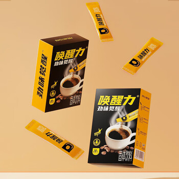 益昌老街唤醒力劲味觉醒黑咖啡粉 20条*3盒