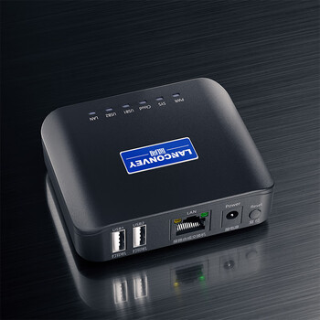 蓝阔PS211UW打印服务器支持两台USB打印机网络共享器 手机远程云打印电脑扫描USB设备共享云盒子