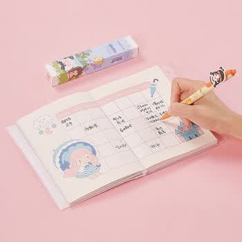 齐心（COMIX）迷你世界IP 手账本记事本高颜值笔记本子文具日记本小学生女孩生日礼物文具 36k MWCT0001-EB粉