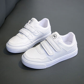 儿童白鞋男童白色运动鞋女童白鞋中小学生幼儿园小白鞋跑步童鞋 686